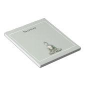 Bloc-note Olive Green Buddha Meditation Personalized  (Incliné)