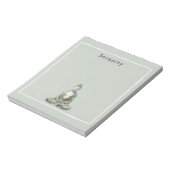 Bloc-note Olive Green Buddha Meditation Personalized  (Tourné)