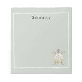 Bloc-note Olive Green Sea Turtle Personalized  (Devant)