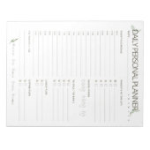 Bloc-note Olive Simple Daily Planner (Devant)