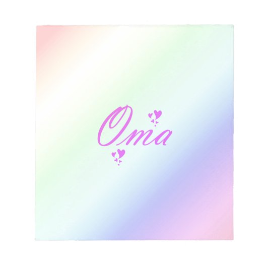 Bloc-note oma (Devant)