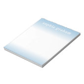 Bloc-note Ombre bleu et blanc (Tourné)