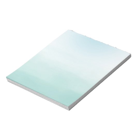 Bloc-note Ombre bleu menthe (Tourné)