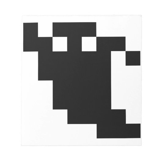 Bloc-note Ombre fantôme de 8 bits Pixel (Devant)