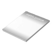 Bloc-note Ombre gris et blanc (Tourné)