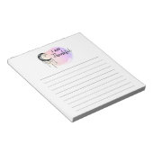 Bloc-note *~* Ombre Moon Boho Gratitude List JE SUIS REMERCI (Incliné)