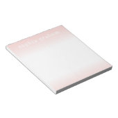 Bloc-note Ombre rose et blanc (Incliné)