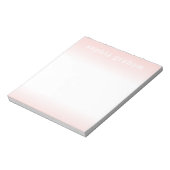 Bloc-note Ombre rose et blanc (Tourné)