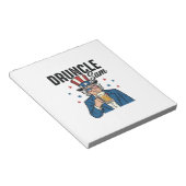 Bloc-note Oncle Sam drôle de conception vectorielle de bière (Incliné)