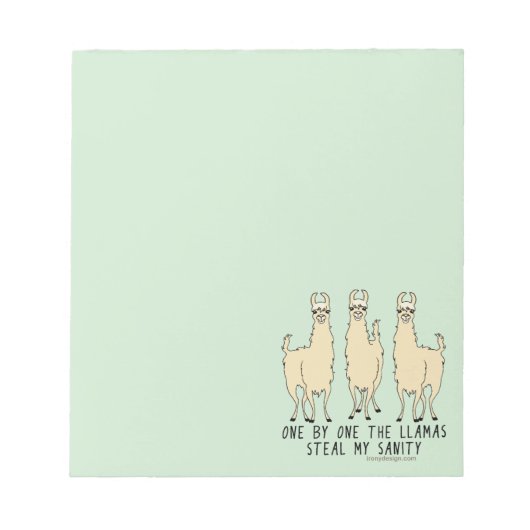 Bloc-note One by the Llamas (Devant)