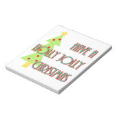 Bloc-note ont saint jolly noël mi-siècle moderne (Tourné)