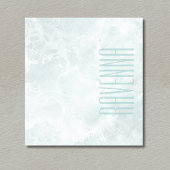Bloc-note Opacité argentée Seafoam Élégant Nom de script per