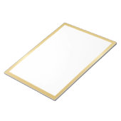 Bloc-note Or blanc élégant (Incliné)
