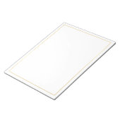 Bloc-note Or blanc élégant (Incliné)