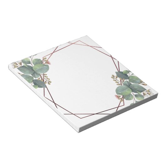 Bloc-note Or rose d'Eucalyptus (Incliné)