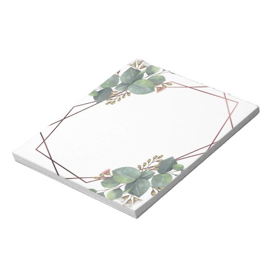 Bloc-note Or rose d'Eucalyptus (Tourné)