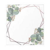 Bloc-note Or rose d'Eucalyptus (Devant)