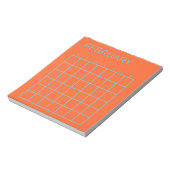 Bloc-note Orange Blue Tosca février Calendrier non daté (Tourné)