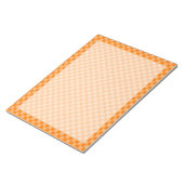 Bloc-note Orange Combination Checkerboard par Shirley Taylor (Incliné)