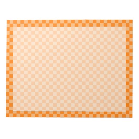 Bloc-note Orange Combination Checkerboard par Shirley Taylor (Devant)