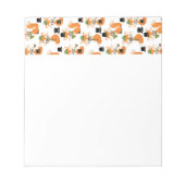 Bloc-note Orange Fox Black Casquette Nerd Hipster Lunettes R (Devant)