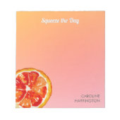 Bloc-note Orange Squeeze Day Cute Inspirational Citrus (Devant)