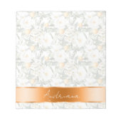 Bloc-note Oranges florales romantiques Sicile Italienne (Devant)