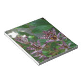 Bloc-note Orchidée blanche rayée violette rose comme lys de  (Incliné)