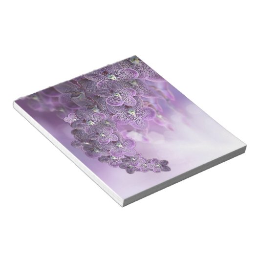 Bloc-note Orchidées de fleurs violettes (Incliné)
