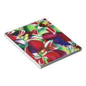 Bloc-note Orchidées tropicales cramoisies de Singapour, art  (Incliné)