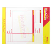 Bloc-note Ordinateur de poche de facture d'entreprise - Prof (Devant)