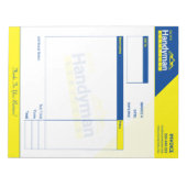 Bloc-note Ordinateur de poche de facture d'entreprise - Prof (Devant)