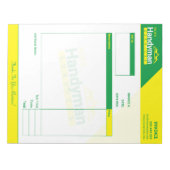 Bloc-note Ordinateur de poche de facture d'entreprise - Prof (Devant)