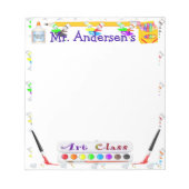 Bloc-note Ordinateur portable de classe Art pour enseignants (Devant)