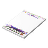 Bloc-note Ordinateur portable de classe musicale pour enseig (Tourné)