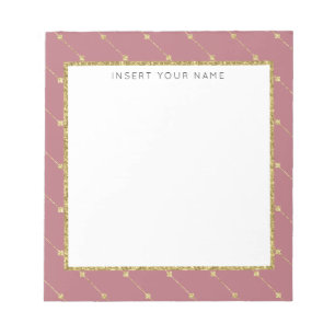 Bloc-note Ordinateur portable personnalisé Gold & Parties sc