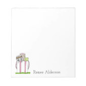 Bloc-note Ordinateurs portables de golf personnalisés (Devant)