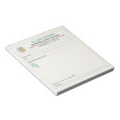 Bloc-note Ordonnance de médecin pédiatre (Incliné)