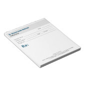 Bloc-note Ordonnance médicale simple moderne (Incliné)