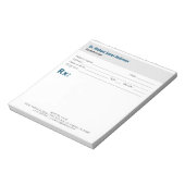 Bloc-note Ordonnance médicale simple moderne (Tourné)