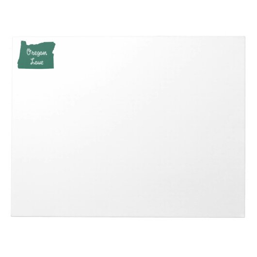 Bloc-note Oregon LOVE Rope Green (Devant)