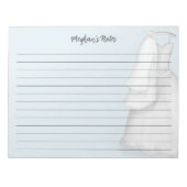 Bloc-note Organisatrice de mariage moderne Robe de mariée vi (Devant)