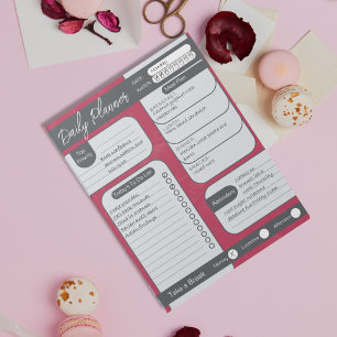 Bloc-note Organiser avec style Planificateur de déchirure