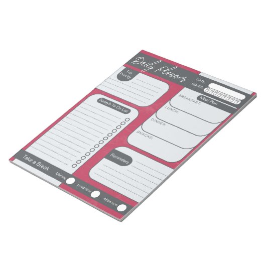 Bloc-note Organiser avec style | Planificateur de déchirure  (Incliné)