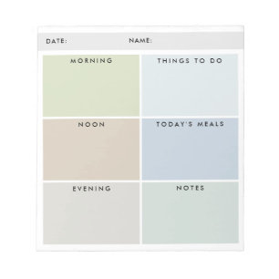 Bloc-note Organiseur quotidien pour lui - Teintes assourdies