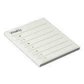 Bloc-note Organisez votre semaine en style (Incliné)