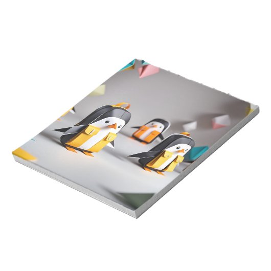 Bloc-note Origami Art - Pingouins adorables pour bébés dans (Tourné)