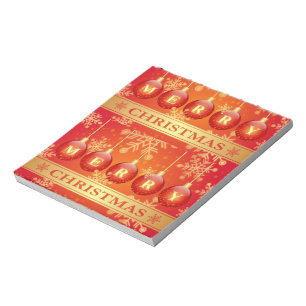 Bloc-note Ornaments rouges