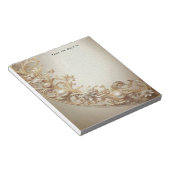 Bloc-note Ornate Gold Flourish Notepad (Incliné)