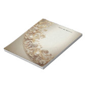 Bloc-note Ornate Gold Flourish Notepad (Tourné)